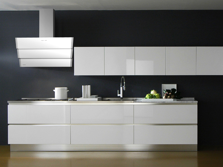 A selection of white furniture with gloss