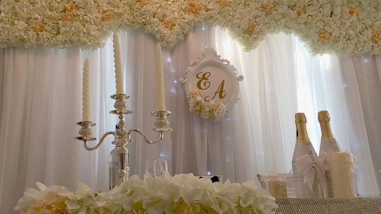 Vestuvių salės dekoravimas