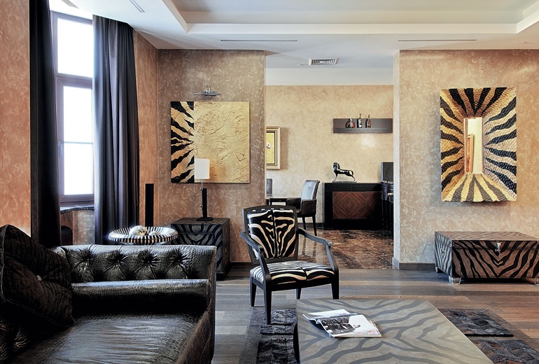 Interiorul apartamentului în stil Art Deco