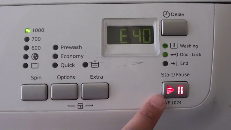Almindelige Samsung vaskemaskine fejlkoder