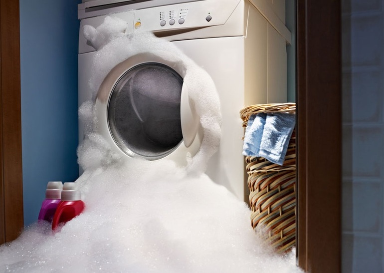 Spumă excesivă în mașina de spălat